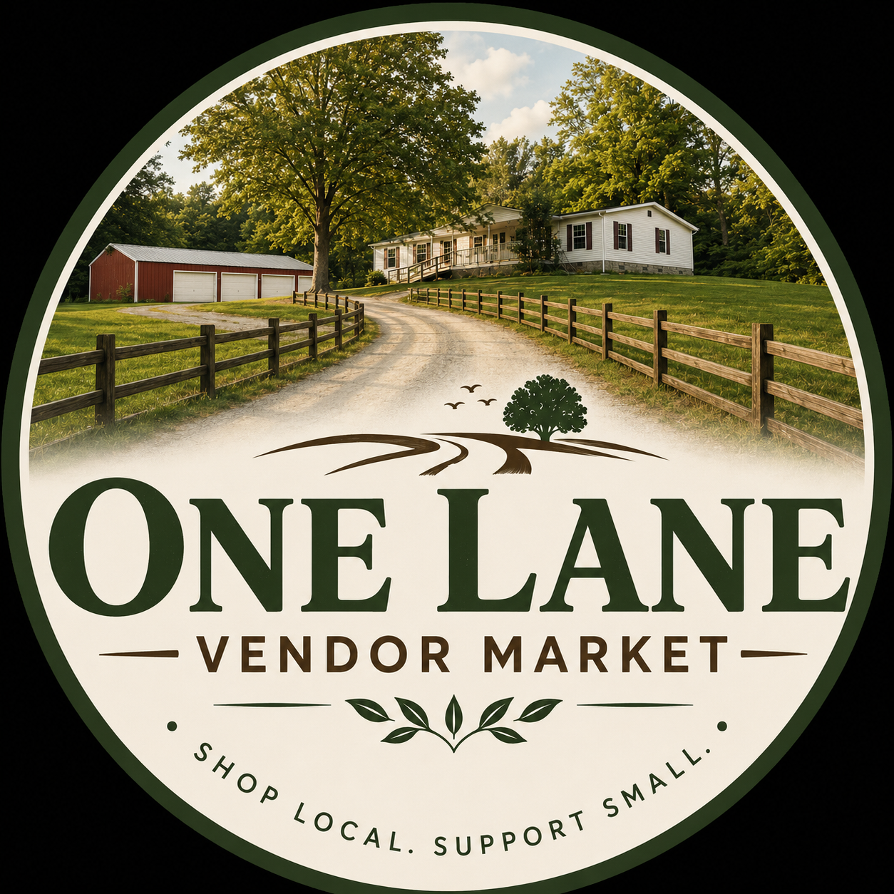 One Lane Vendor Market logo